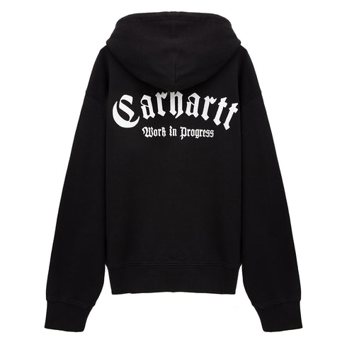 Carhartt WIP Hooded Onyx Script Sweat Black/White I032865.0D2.XX.03 Degli Uberti